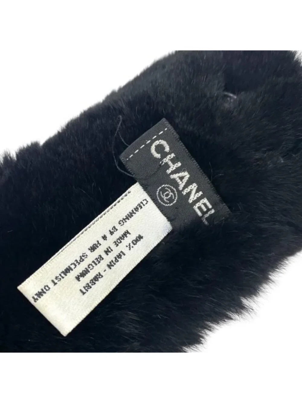 Chanel Rabbit Fur Bracelet Bangle Wristband Accessories Small - Picture 4 of 7